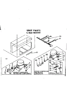 Unit Parts parts for Kenmore Freestanding Freezer 198.8121843 (1988121843, 198 8121843) from AppliancePartsPros.com