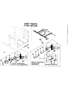 Unit Parts parts for Kenmore Freezer 198.8121852 (1988121852, 198 8121852) from AppliancePartsPros.com