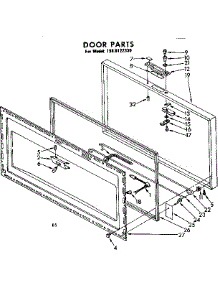 Door Parts parts for Kenmore Freezer 198.8122330 (1988122330, 198 8122330) from AppliancePartsPros.com