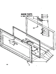 Door Parts parts for Kenmore Freezer 198.8122337 (1988122337, 198 8122337) from AppliancePartsPros.com