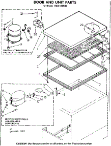 Door And Unit Parts parts for Kenmore Freezer 198.8130585 (1988130585, 198 8130585) from AppliancePartsPros.com