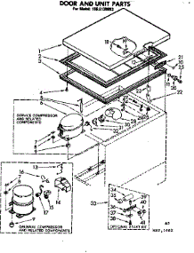 Door And Unit Parts parts for Kenmore Freezer 198.8130982 (1988130982, 198 8130982) from AppliancePartsPros.com