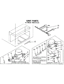 Unit Parts parts for Kenmore Freezer 198.8131235 (1988131235, 198 8131235) from AppliancePartsPros.com