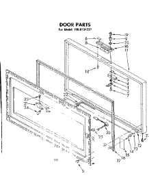 Door Parts parts for Kenmore Freezer 198.8131237 (1988131237, 198 8131237) from AppliancePartsPros.com