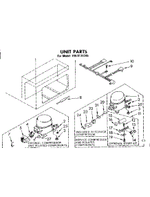 Unit Parts parts for Kenmore Freezer 198.8131285 (1988131285, 198 8131285) from AppliancePartsPros.com