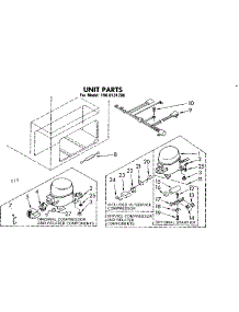 Unit Parts parts for Kenmore Freezer 198.8131286 (1988131286, 198 8131286) from AppliancePartsPros.com
