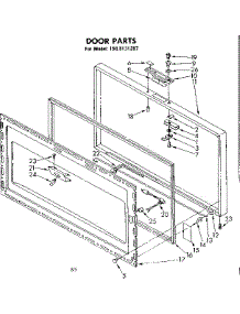 Door Parts parts for Kenmore Freezer 198.8131287 (1988131287, 198 8131287) from AppliancePartsPros.com