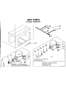 Unit Parts parts for Kenmore Freezer 198.8131287 (1988131287, 198 8131287) from AppliancePartsPros.com