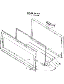 Door parts for Kenmore Freezer 198.8131513 (1988131513, 198 8131513) from AppliancePartsPros.com