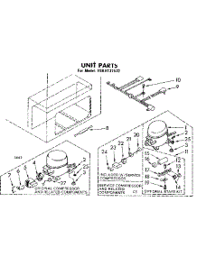 Unit Parts parts for Kenmore Freezer 198.8131532 (1988131532, 198 8131532) from AppliancePartsPros.com