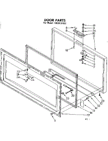 Door Parts parts for Kenmore Freezer 198.8131532 (1988131532, 198 8131532) from AppliancePartsPros.com