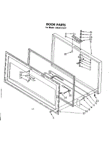 Door Parts parts for Kenmore Freezer 198.8131537 (1988131537, 198 8131537) from AppliancePartsPros.com