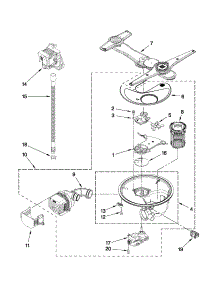 Pump, Washarm And Motor Parts parts for Kenmore Dishwasher 665.13922K013 (66513922K013, 665 13922K013) from AppliancePartsPros.com
