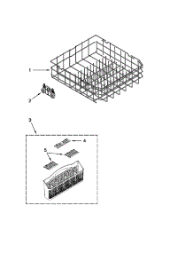 Lower Rack Parts parts for Kenmore Dishwasher 665.13923K015 (66513923K015, 665 13923K015) from AppliancePartsPros.com