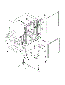 Tub And Frame Parts parts for Kenmore Dishwasher 665.13929K012 (66513929K012, 665 13929K012) from AppliancePartsPros.com