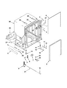 Tub And Frame Parts parts for Kenmore Dishwasher 665.13929K013 (66513929K013, 665 13929K013) from AppliancePartsPros.com