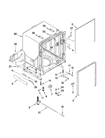 Tub And Frame Parts parts for Kenmore Dishwasher 665.13933K010 (66513933K010, 665 13933K010) from AppliancePartsPros.com