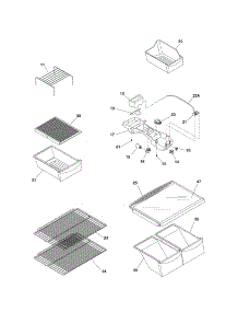 Shelves parts for Kenmore Refrigerator 253.7088440E (2537088440E, 253 7088440E) from AppliancePartsPros.com