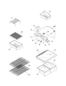 Shelves parts for Kenmore Refrigerator 253.70892402 (25370892402, 253 70892402) from AppliancePartsPros.com