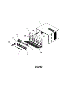 Cabinet Front And Wrapper parts for Kenmore Air Conditioner 253.71055001 (25371055001, 253 71055001) from AppliancePartsPros.com