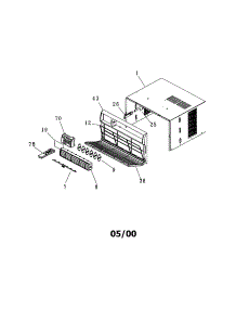 Cabinet Front And Wrapper parts for Kenmore Air Conditioner 253.71055005 (25371055005, 253 71055005) from AppliancePartsPros.com