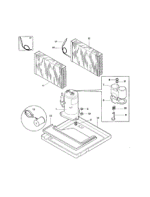 Compressor parts for Kenmore Air Conditioner 253.71055006 (25371055006, 253 71055006) from AppliancePartsPros.com