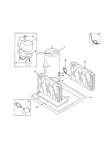 Compressor parts for Kenmore Air Conditioner 253.71069101 (25371069101, 253 71069101) from AppliancePartsPros.com