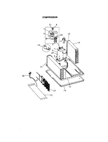 Compressor parts for Kenmore Air Conditioner 253.71087000 (25371087000, 253 71087000) from AppliancePartsPros.com