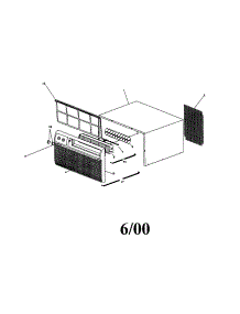 Cabinet Front And Wrapper parts for Kenmore Air Conditioner 253.71087001 (25371087001, 253 71087001) from AppliancePartsPros.com