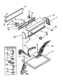 Top And Console parts for Kenmore Dryer 110.97551220 (11097551220, 110 97551220) from AppliancePartsPros.com