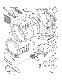 Bulkhead Parts parts for Kenmore Dryer 110.97561601 (11097561601, 110 97561601) from AppliancePartsPros.com
