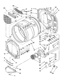 Bulkhead Parts parts for Kenmore Dryer 110.97562602 (11097562602, 110 97562602) from AppliancePartsPros.com
