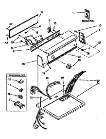 Top And Console parts for Sears Dryer 11097563110 from AppliancePartsPros.com