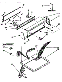 Top And Console Parts parts for Kenmore Dryer 110.97563800 (11097563800, 110 97563800) from AppliancePartsPros.com