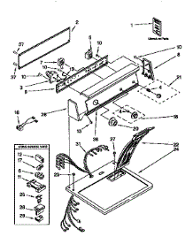 Top And Console parts for Kenmore Dryer 110.97565120 (11097565120, 110 97565120) from AppliancePartsPros.com