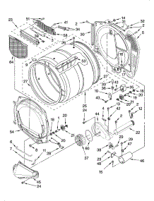 Bulkhead Parts parts for Kenmore Dryer 110.97566601 (11097566601, 110 97566601) from AppliancePartsPros.com