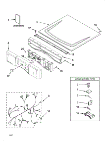 Top And Console Parts parts for Kenmore Dryer 110.97566601 (11097566601, 110 97566601) from AppliancePartsPros.com