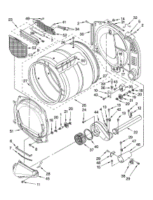 Bulkhead Parts parts for Kenmore Dryer 110.97567700 (11097567700, 110 97567700) from AppliancePartsPros.com