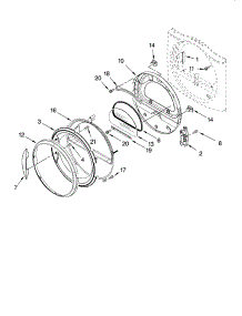 Door Parts, Optional Parts (Not Included) parts for Kenmore Dryer 110.97571601 (11097571601, 110 97571601) from AppliancePartsPros.com