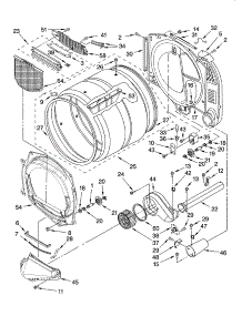 Bulkhead Parts parts for Kenmore Dryer 110.97571601 (11097571601, 110 97571601) from AppliancePartsPros.com