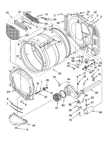 Bulkhead Parts parts for Kenmore Dryer 110.97572601 (11097572601, 110 97572601) from AppliancePartsPros.com