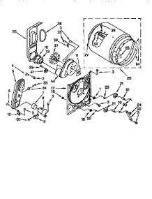 Bulkhead parts for Kenmore Dryer 110.97572830 (11097572830, 110 97572830) from AppliancePartsPros.com