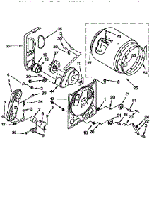 Bulkhead parts for Kenmore Dryer 110.97573030 (11097573030, 110 97573030) from AppliancePartsPros.com