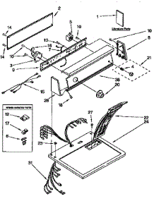 Top And Console parts for Kenmore Dryer 110.97573930 (11097573930, 110 97573930) from AppliancePartsPros.com