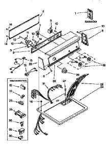 Top And Console parts for Kenmore Dryer 110.97575810 (11097575810, 110 97575810) from AppliancePartsPros.com