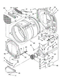 Bulkhead Parts parts for Kenmore Dryer 110.97576602 (11097576602, 110 97576602) from AppliancePartsPros.com