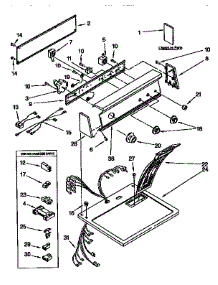 Top And Console parts for Kenmore Dryer 110.97577220 (11097577220, 110 97577220) from AppliancePartsPros.com