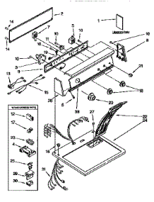 Top And Console parts for Kenmore Dryer 110.97577430 (11097577430, 110 97577430) from AppliancePartsPros.com
