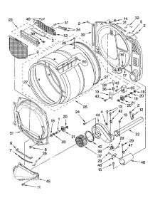 Bulkhead Parts parts for Kenmore Dryer 110.97577700 (11097577700, 110 97577700) from AppliancePartsPros.com