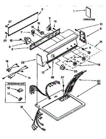 Top And Console Parts parts for Kenmore Dryer 110.97578100 (11097578100, 110 97578100) from AppliancePartsPros.com